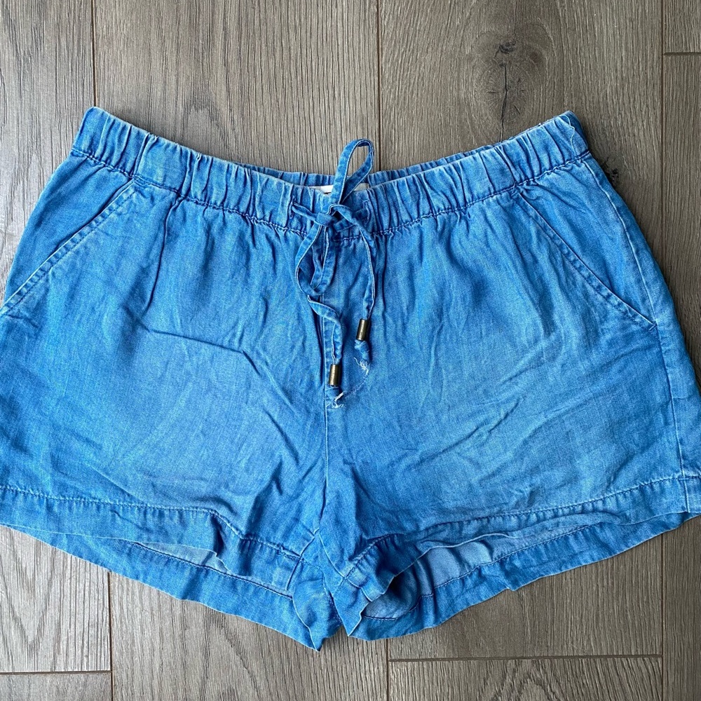 Lyocell “denim” shorts